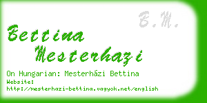 bettina mesterhazi business card