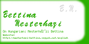 bettina mesterhazi business card